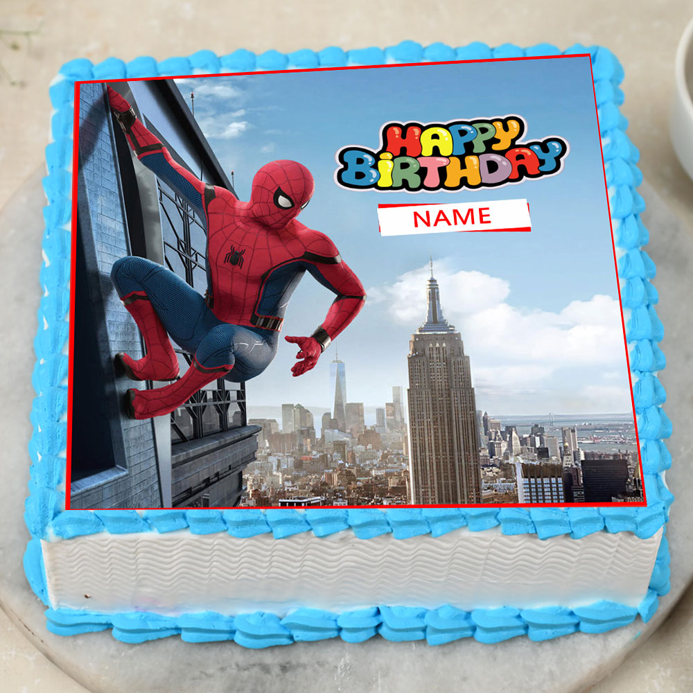 Spiderman Birthday Poster Cake 