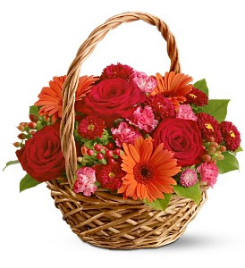 15 Mix Flowers Basket