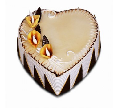 3 KG Heart Shape Butterscotch Cake