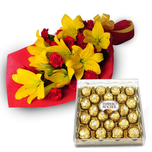 Yellow Lillies, Ferrero Chocolate Box