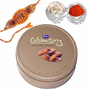Rakhi Package with Almond Chocolates C1091