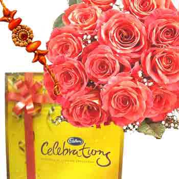 Rakh with Celebration and Roses C1082