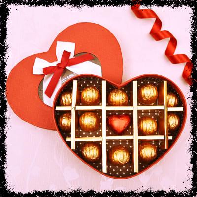 13 Chocolates in a Heart Shape Box
