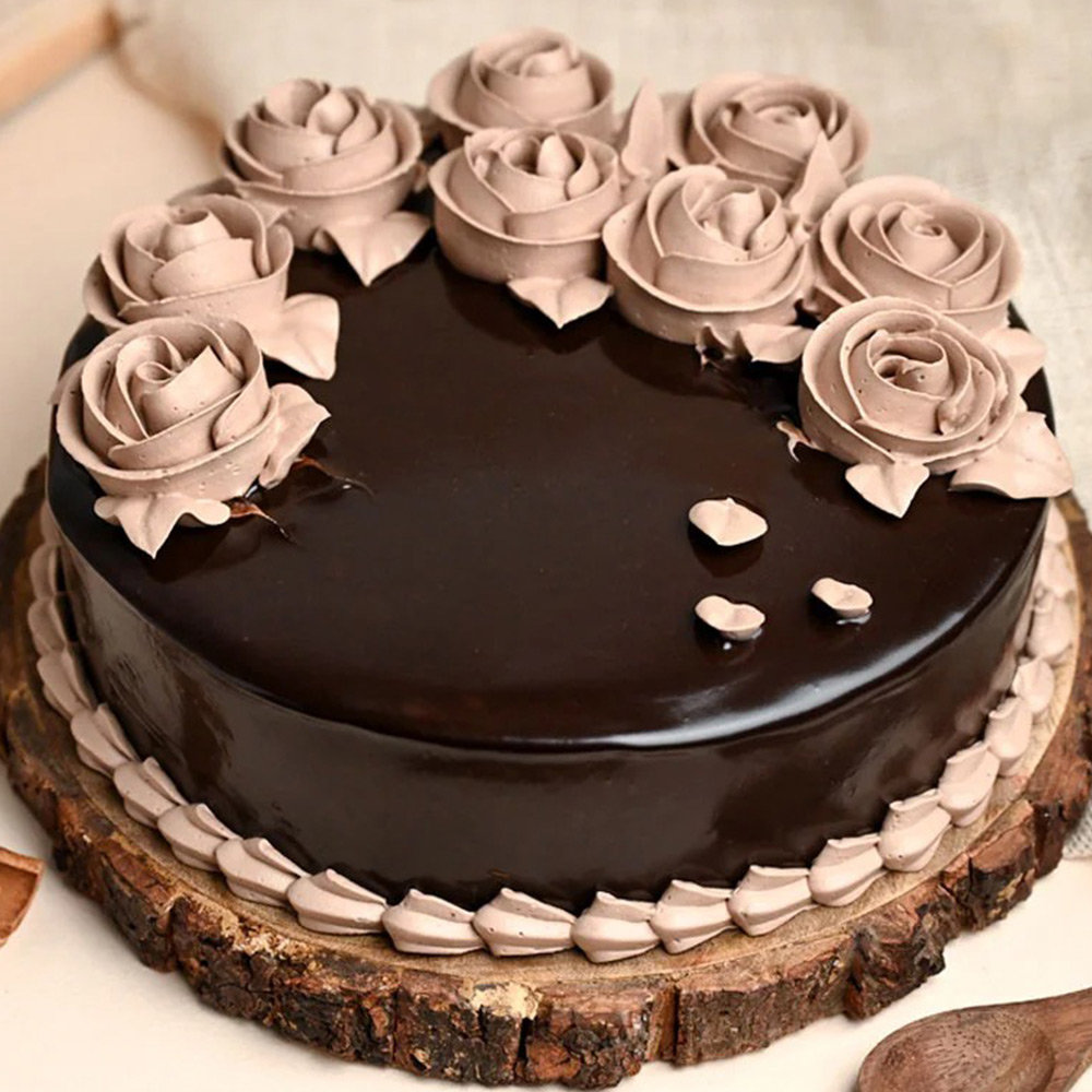 Rosey Brown Chocolate Cake