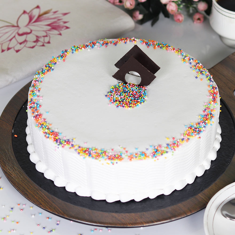 Colourfull Sprinkles Vanilla Cake