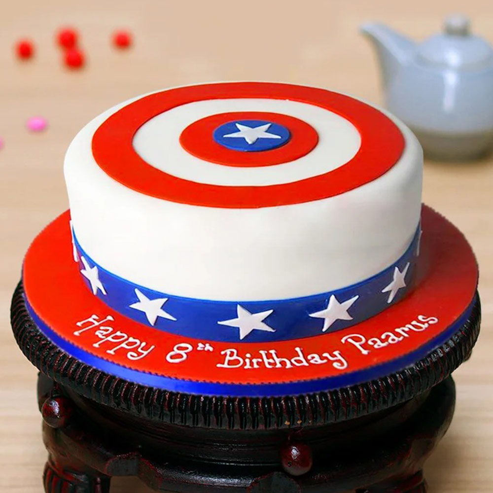 1 Kg Captain America  Cake